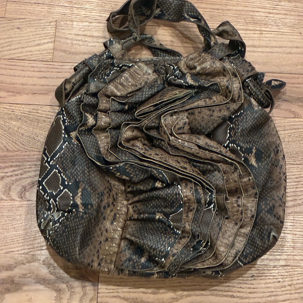 Stylish Snake Print Women's Bag